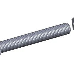M20 x 130mm bolt DIN 912 VG + M20 nut DIN934 Nut Screw