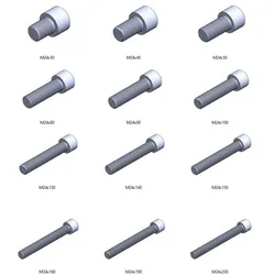 M24 screws DIN 912 VG + M24 nut DIN934 Nut Screw