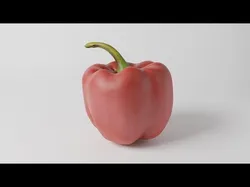 Realistic Red Pepper 3D model 3D model