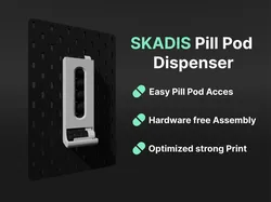 SKÅDIS Pill Pod Dispenser - Pill/Supplements - Free 3D Print Model
