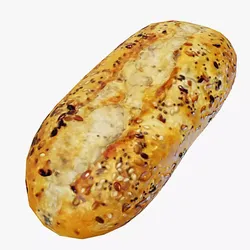Small bread Low-poly 3D model