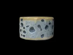 Stylized Danish Blue Cheese 3D Model - AI Low-poly 3D model