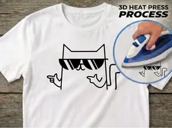 T-shirt Print - Cat - Free 3D Print Model