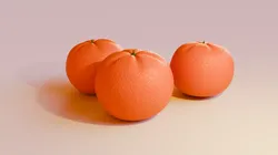 Tangerines 3D model