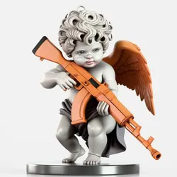 Armed Angel Sculpture