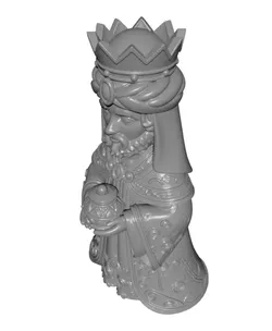 Balthazar King 3D STL File for Nativity Display