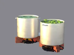 Banh Chung Banh Tet cooking pots- Viet Nam Tet holiday 3D model