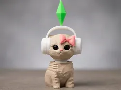 Bobblehead sims cat AMS ultimate version - Free 3D Print Model