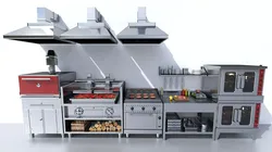 Cafe Equipment Set 3D model