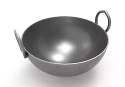 Cauldron Metal Kadai Low-poly 3D model