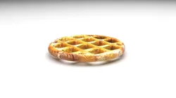 Circle Waffle Pretzel 3D model