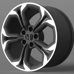 CIVIC RIM 3D MODELING STL