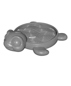 Cute Happy Turtle Tray STL Coaster Organizer 3D