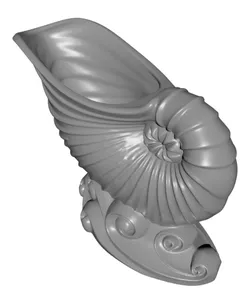 Elegant Shell Urn Planter Candle Candy Holder
