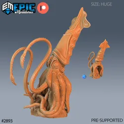 Giant Squid / Evil Octopus / Tentacle Beast / Underwater Animal / Water Monster / Sea Creature / Ocean Encounter