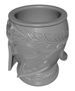 Greek Warrior Helmet Planter & Candle Holder