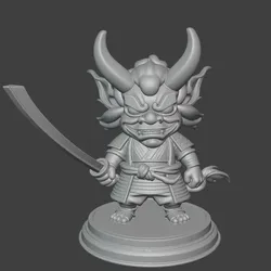 Japanese Oni Demon - STL File for 3D Printing
