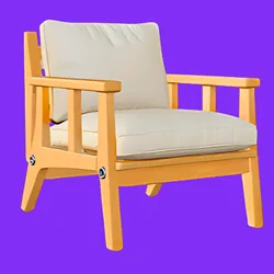 Minimalist Wooden Armchair