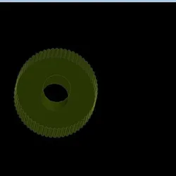 Plastic - Urethane - Rubber Roller Knurled Type 3D printing