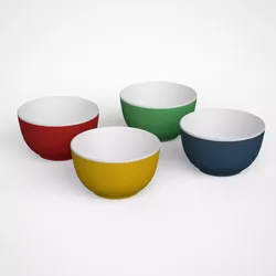 Pop 4 piece Dining Bowl V-02 Low-poly 3D model