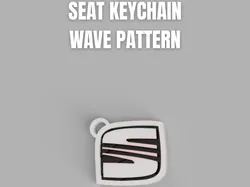 Seat Wave Keychain - Free 3D Print Model