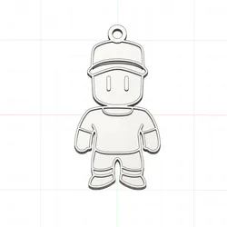 Stumble Guys Key Ring - Video Game