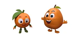 Toy Fruits  Low-poly 3D model