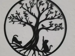 Tree of Life with Cat Wallart - Free 3D Print Model