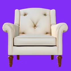 Tufted Wingback Armchair