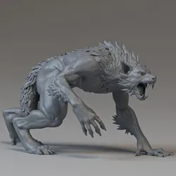 werewolf walking pose