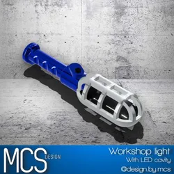 Workshop light with LED cavity
