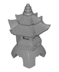 Zen Garden Lantern STL Japanese Pagoda 3D Print Model STL