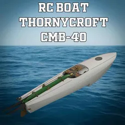 🛥️ 1/15 RC Torpedo Boat – Thornycroft CMB-40 #art