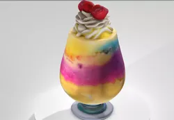 3D Cloudberry Drink Low-poly 3D model