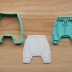 Adorable Baby Pants Cookie Cutter | Baby Clothing | Nursery Baby Shower | 3D STL