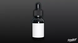 Amber Dropper Bottle Low-poly 3D model