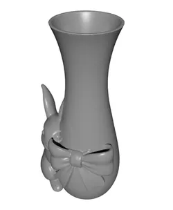 Bunny Vase with Bow | Easter Spring Floral Home Decor