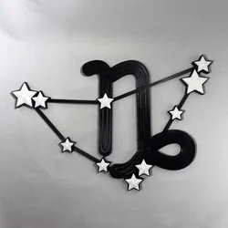 Capricorn Zodiac Constellation – 3D Printable Capricorn Art STL Files – NO AMS – COMMERCIAL LICENSE ♑︎