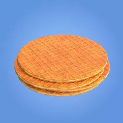 Caramel waffle 3D model
