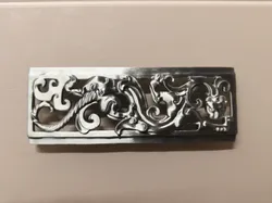 Chi-tiger Pattern Silver Ornament Plaque Replica - Free 3D Print Model