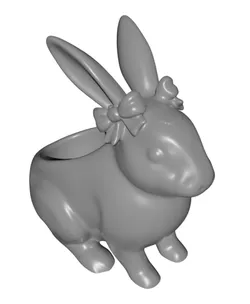 Coquette Bunny Makeup Brush Holder | Elegant Vanity Organizer Decor