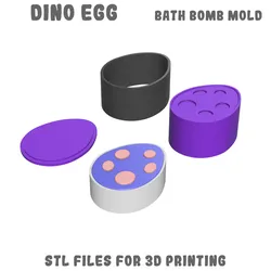Dino egg bath bomb mold