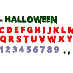 HALLOWEEN Letters and Numbers (6) Letters and Numbers | Logo