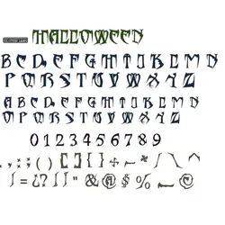 HALLOWEEN Letters and Numbers (8) Letters and Numbers | Logo