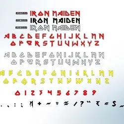 IRON MAIDEN Letters and Numbers | IRON MAIDEN Logo