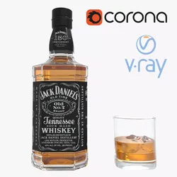 Jack Daniels Whiskey 3D model