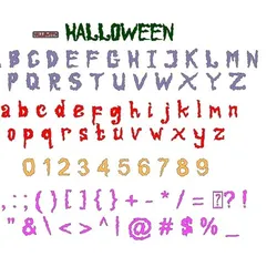 Letters and Numbers HALLOWEEN (9) Letters and Numbers | Logo