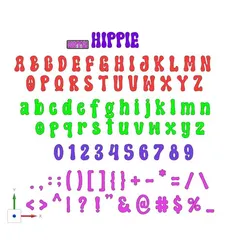 Letters and Numbers HIPPIE Letters and Numbers | Logo