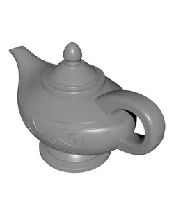 Magic Genie Lamp 3D Print STL File Arabian Fantasy Decor