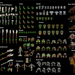 Modular Orc Warriors, boar riders, Chariots